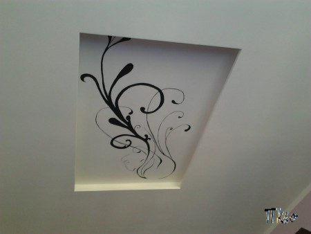 Vector woman - realizata pe tavan